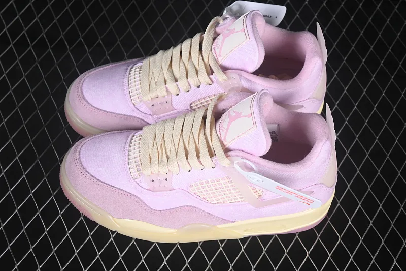 All categories Air Jordan Jordan series basketball shoes Air Jordan 4 Air Jordan 4 Retro "Iced Carmine" AJ4 Jordan 4 denim ice plum powder replica basketball shoes IB6716-600